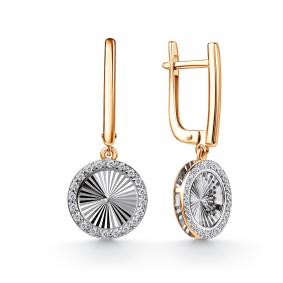 Золотые серьги GRIGORIEV Г02-11-01259-21-00-1 с бриллиантом Г02-11-01259-21-00-1 фото