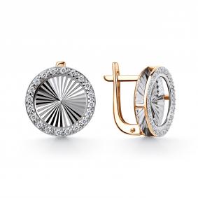 Золотые серьги GRIGORIEV Г02-11-01259-21-00 с бриллиантом Г02-11-01259-21-00 фото