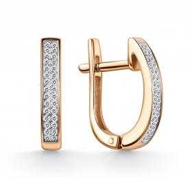 Золотые серьги GRIGORIEV Г02-11-01306-21-00 с бриллиантом Г02-11-01306-21-00 фото