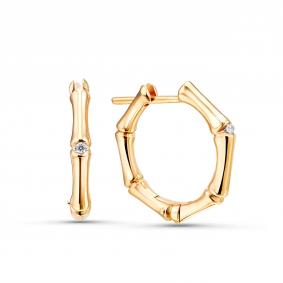 Золотые серьги GRIGORIEV Г02-11-0638-11-00 с бриллиантом Г02-11-0638-11-00 фото