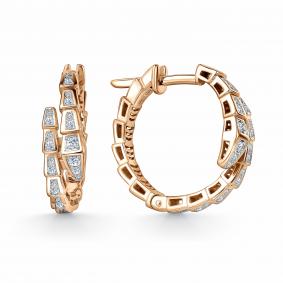 Золотые серьги GRIGORIEV Г02-11-0974-11-00 с бриллиантом Г02-11-0974-11-00 фото