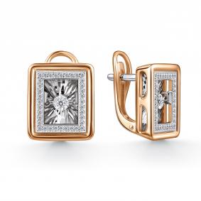 Золотые серьги GRIGORIEV Г02-11-51024-31-00 с бриллиантом Г02-11-51024-31-00 фото