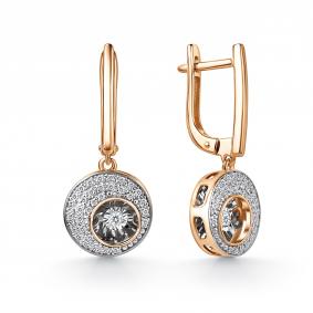 Золотые серьги GRIGORIEV Г02-11-51029-31-00-1 с бриллиантом Г02-11-51029-31-00-1 фото