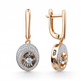 Золотые серьги GRIGORIEV Г02-11-51031-31-00-1 с бриллиантом Г02-11-51031-31-00-1 фото