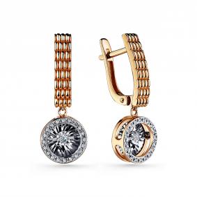 Золотые серьги GRIGORIEV Г02-11-51043-31-00-1 с бриллиантом Г02-11-51043-31-00-1 фото