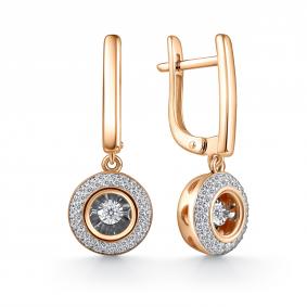 Золотые серьги GRIGORIEV Г02-11-51061-31-00-1 с бриллиантом Г02-11-51061-31-00-1 фото