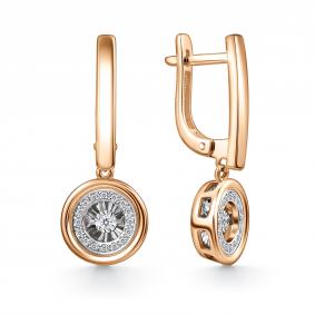 Золотые серьги GRIGORIEV Г02-11-51064-31-00-1 с бриллиантом Г02-11-51064-31-00-1 фото