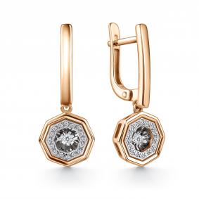 Золотые серьги GRIGORIEV Г02-11-51065-31-00-1 с бриллиантом Г02-11-51065-31-00-1 фото
