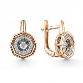 Золотые серьги GRIGORIEV Г02-11-51065-31-00 с бриллиантом Г02-11-51065-31-00 фото