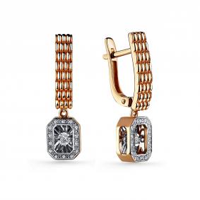 Золотые серьги GRIGORIEV Г02-11-51066-31-00-1 с бриллиантом Г02-11-51066-31-00-1 фото