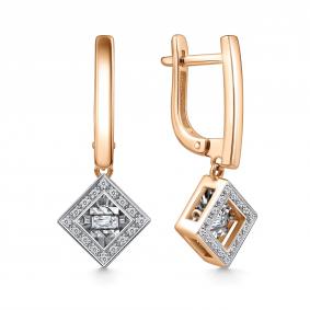 Золотые серьги GRIGORIEV Г02-11-51081-11-00-1 с бриллиантом Г02-11-51081-11-00-1 фото