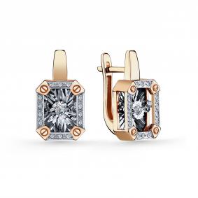 Золотые серьги GRIGORIEV Г02-11-51083-31-00 с бриллиантом Г02-11-51083-31-00 фото