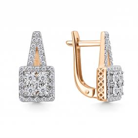 Золотые серьги GRIGORIEV Г02-11-51108-31-00 с бриллиантом Г02-11-51108-31-00 фото