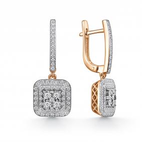 Золотые серьги GRIGORIEV Г02-11-51109-31-00-1 с бриллиантом Г02-11-51109-31-00-1 фото