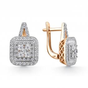 Золотые серьги GRIGORIEV Г02-11-51109-31-00 с бриллиантом Г02-11-51109-31-00 фото