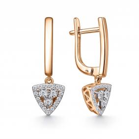 Золотые серьги GRIGORIEV Г02-11-51111-31-00-1 с бриллиантом Г02-11-51111-31-00-1 фото