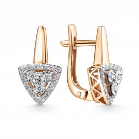 Золотые серьги GRIGORIEV Г02-11-51111-31-00 с бриллиантом Г02-11-51111-31-00 фото