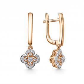 Золотые серьги GRIGORIEV Г02-11-51113-31-00-1 с бриллиантом Г02-11-51113-31-00-1 фото