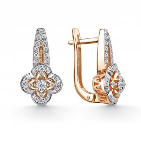 Золотые серьги GRIGORIEV Г02-11-51113-31-00 с бриллиантом Г02-11-51113-31-00 фото