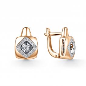 Золотые серьги GRIGORIEV Г02-11-51126-31-00 с бриллиантом Г02-11-51126-31-00 фото