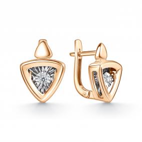 Золотые серьги GRIGORIEV Г02-11-51129-11-00 с бриллиантом Г02-11-51129-11-00 фото