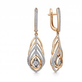 Золотые серьги GRIGORIEV Г02-11-51131-31-00-1 с бриллиантом Г02-11-51131-31-00-1 фото