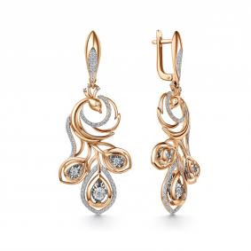 Золотые серьги GRIGORIEV Г02-11-51134-31-00-1 с бриллиантом Г02-11-51134-31-00-1 фото