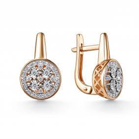 Золотые серьги GRIGORIEV Г02-11-51150-31-00 с бриллиантом Г02-11-51150-31-00 фото