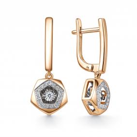 Золотые серьги GRIGORIEV Г02-11-51157-31-00-1 с бриллиантом Г02-11-51157-31-00-1 фото