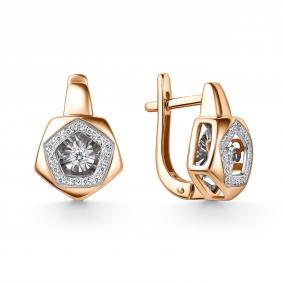 Золотые серьги GRIGORIEV Г02-11-51157-31-00 с бриллиантом Г02-11-51157-31-00 фото