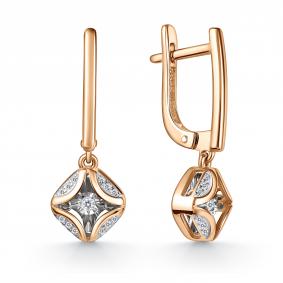 Золотые серьги GRIGORIEV Г02-11-51191-31-00-1 с бриллиантом Г02-11-51191-31-00-1 фото