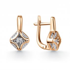 Золотые серьги GRIGORIEV Г02-11-51191-31-00 с бриллиантом Г02-11-51191-31-00 фото