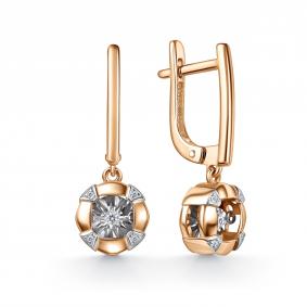 Золотые серьги GRIGORIEV Г02-11-51193-31-00-1 с бриллиантом Г02-11-51193-31-00-1 фото