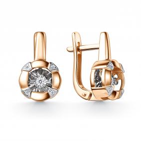 Золотые серьги GRIGORIEV Г02-11-51193-31-00 с бриллиантом Г02-11-51193-31-00 фото