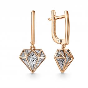 Золотые серьги GRIGORIEV Г02-11-51196-11-00-1 с бриллиантом Г02-11-51196-11-00-1 фото