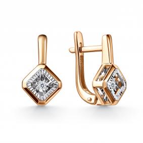 Золотые серьги GRIGORIEV Г02-11-51197-11-00 с бриллиантом Г02-11-51197-11-00 фото