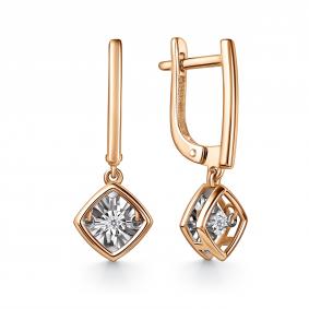 Золотые серьги GRIGORIEV Г02-11-51200-11-00-1 с бриллиантом Г02-11-51200-11-00-1 фото