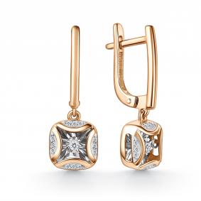 Золотые серьги GRIGORIEV Г02-11-51206-31-00-1 с бриллиантом Г02-11-51206-31-00-1 фото