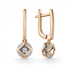 Золотые серьги GRIGORIEV Г02-11-51212-31-00-1 с бриллиантом Г02-11-51212-31-00-1 фото