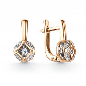 Золотые серьги GRIGORIEV Г02-11-51212-31-00 с бриллиантом Г02-11-51212-31-00 фото