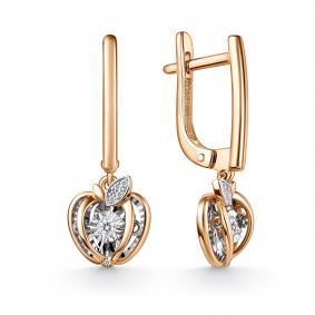 Золотые серьги GRIGORIEV Г02-11-51216-31-00-1 с бриллиантом Г02-11-51216-31-00-1 фото