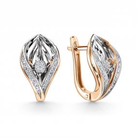 Золотые серьги GRIGORIEV Г02-11-51218-21-00-1 с бриллиантом Г02-11-51218-21-00-1 фото