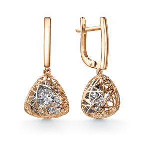 Золотые серьги GRIGORIEV Г02-11-51222-11-00-1 с бриллиантом Г02-11-51222-11-00-1 фото