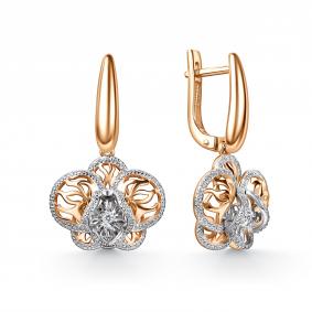 Золотые серьги GRIGORIEV Г02-11-51223-31-00-1 с бриллиантом Г02-11-51223-31-00-1 фото