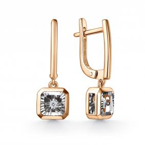 Золотые серьги GRIGORIEV Г02-11-51224-11-00-1 с бриллиантом Г02-11-51224-11-00-1 фото