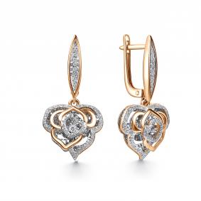 Золотые серьги GRIGORIEV Г02-11-51228-31-00-1 с бриллиантом Г02-11-51228-31-00-1 фото