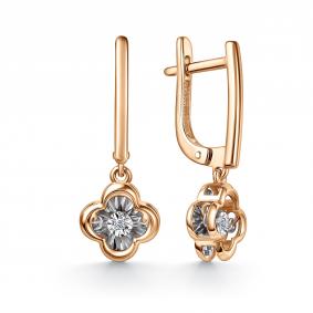 Золотые серьги GRIGORIEV Г02-11-51229-11-00-1 с бриллиантом Г02-11-51229-11-00-1 фото