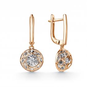 Золотые серьги GRIGORIEV Г02-11-51235-11-00-1 с бриллиантом Г02-11-51235-11-00-1 фото