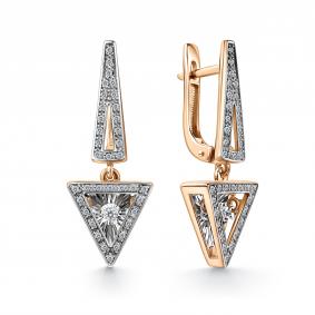 Золотые серьги GRIGORIEV Г02-11-51237-31-00-1 с бриллиантом Г02-11-51237-31-00-1 фото