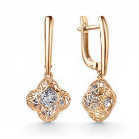 Золотые серьги GRIGORIEV Г02-11-51250-11-00-1 с бриллиантом Г02-11-51250-11-00-1 фото